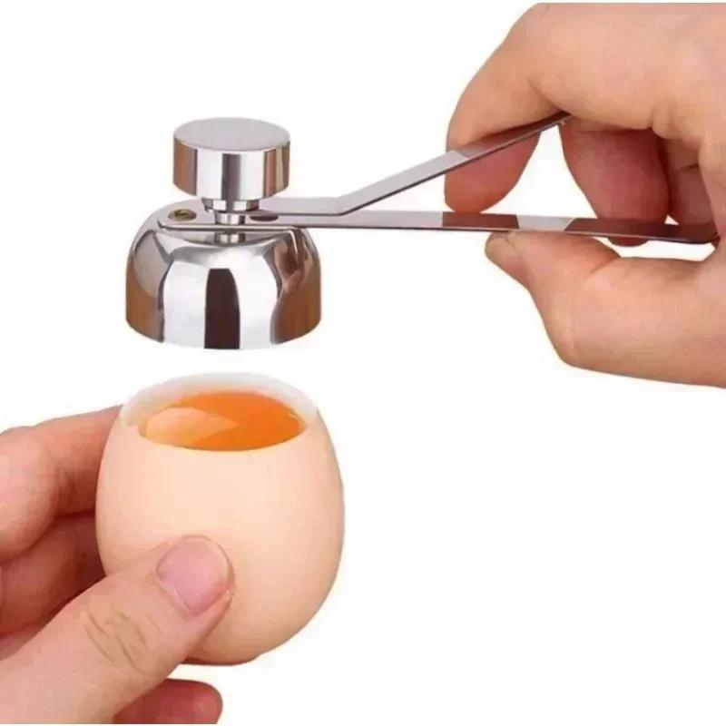 Kitchen Portable Tools Metal Egg Scissors Eggshell Opener Cutter Double Topper Shell Boiled Raw Egg Cooking Gadget Accessories