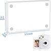 5pcs DIY Card Display Frame Transparent Refrigerator Magnet Picture Frame  Home Decor