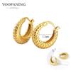925 Silver Ear Needle Fashion Light Luxury Gold hoop earrings Classic Retro Collection earrings for women Jewelry Gift