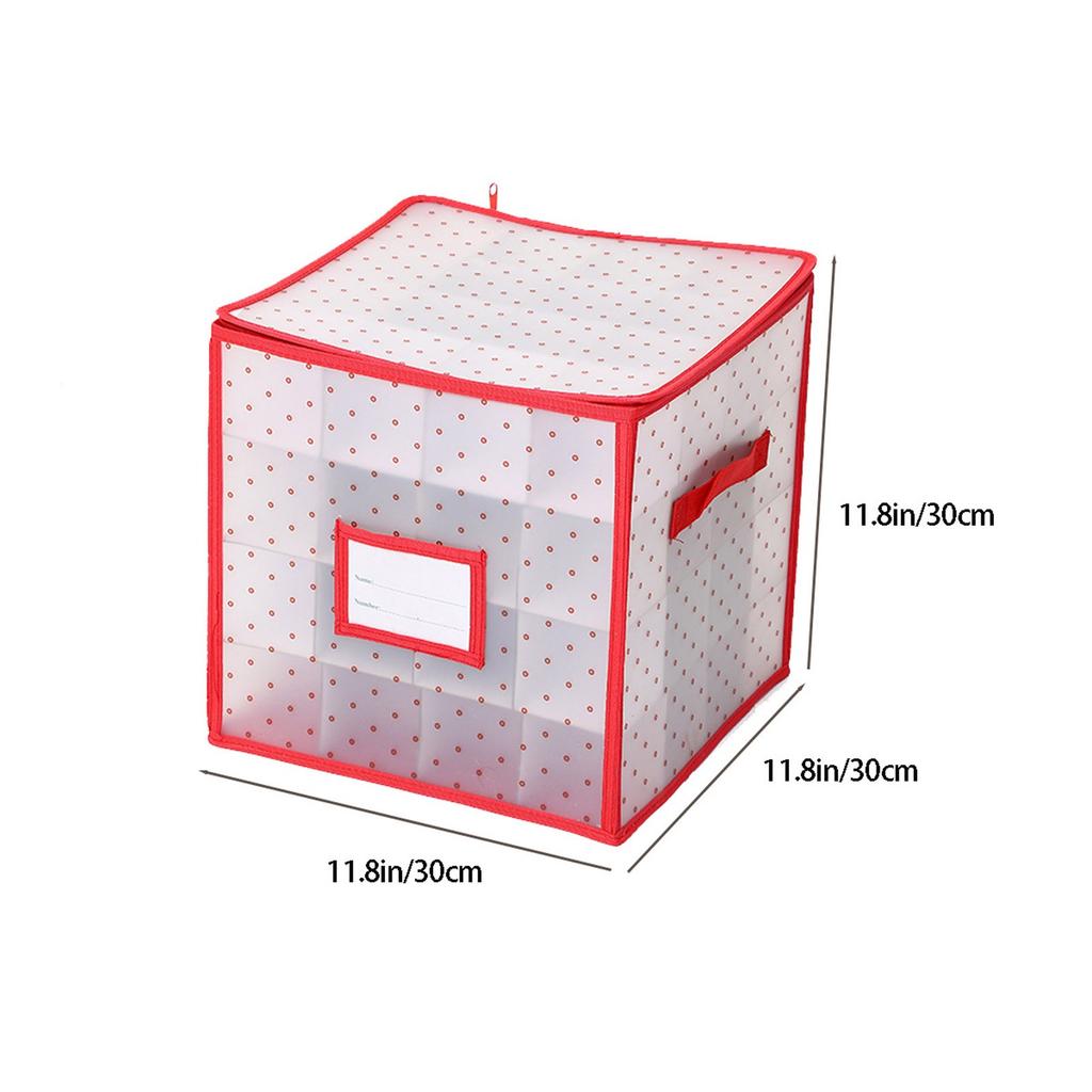 Christmas Ball Ornaments Gift Box Christmas Balls Storage Box 64 Grids Large Capacity Box Christmas Party Decoration Supplies