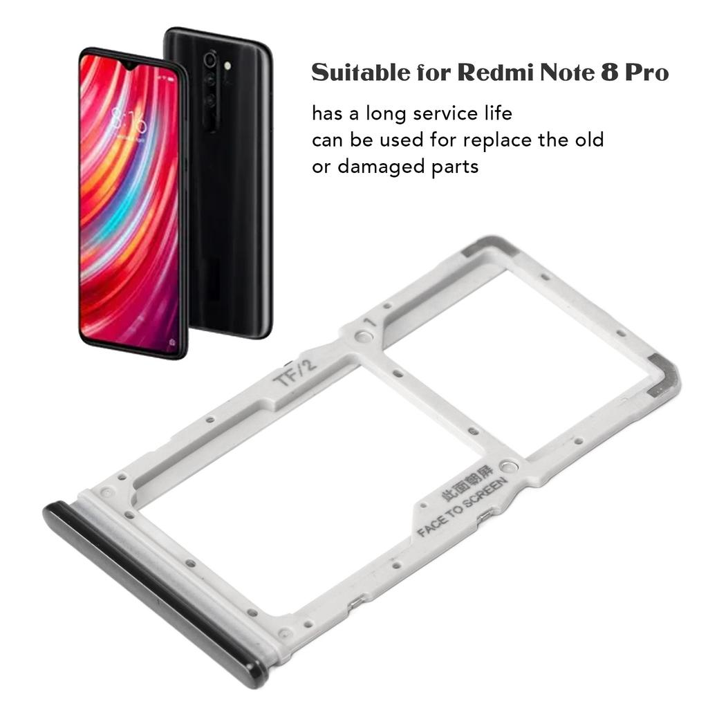 Sim Card Tray Set Plastic Brush Eject Pin Storage Card Slot Holder Smartphone Accessories for   Note 8 Pro