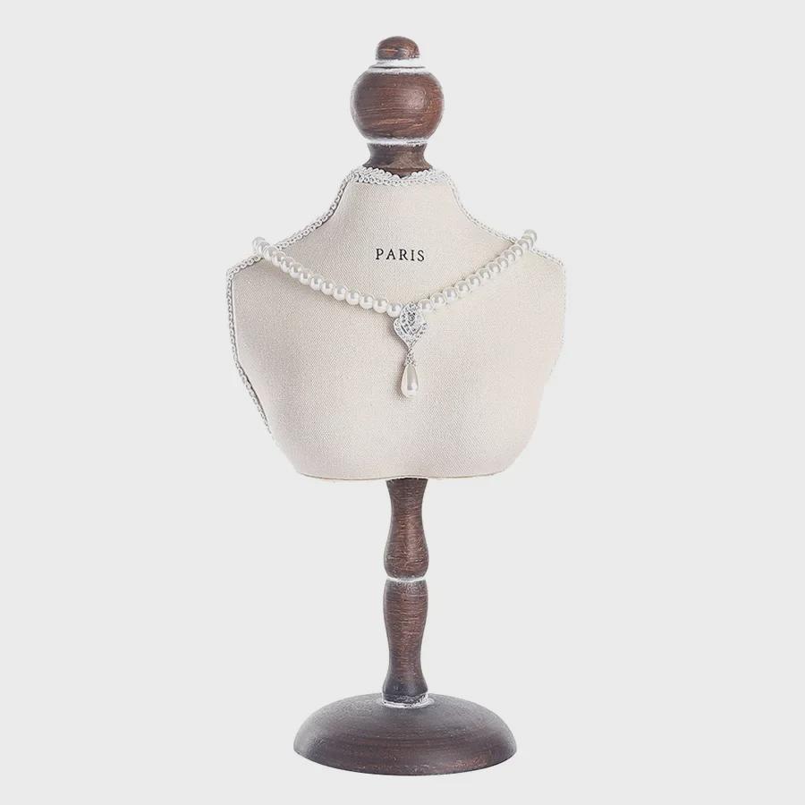 Elegant Necklace Stand: Desktop Jewelry Rack & Display