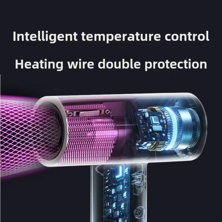 Cordless High-Speed Hair Dryer 100,000 RPM Motor, USB-C Fast Charging & 15600mAh Built-In Battery