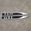 Hot 2Pcs Metal Logo GTI Emblem Sticker Car Fender Side Badge For Volkswagen VW GTI MK4 MK5 Polo BORA Golf 3 4 5 Tiguan Touran Pa  YW1