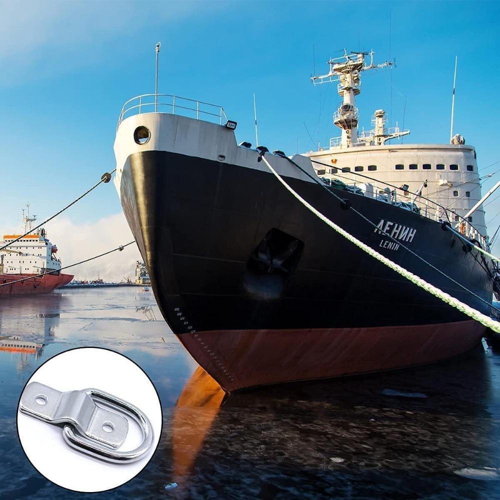 2/4/6/8Pcs Trailer Connector Link D Rings Lashing Hooks  Truck  ATV Boat Kayak