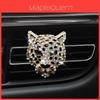 New Leopard Car Air Vent Perfume Aromatherapy Clip With Diamond Leopard Head Personalized Car Interior Decoration