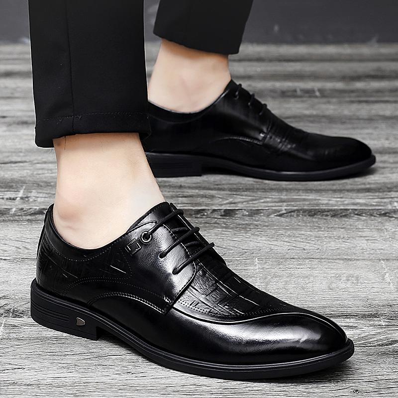 Fashionmen dress shoes Formal Oxford Shoes for Men Wedding Shoes Leather Italy Pointed Toe Mens party Shoes Sapato Oxfords Masculino
