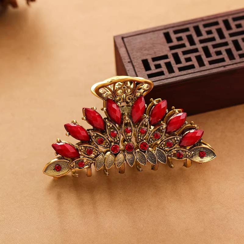 Große Haarspange im Vintage-Stil für Damen - Elegantes Badezimmer-Haarspangen-Accessoire