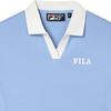 Fila Logo Print Polo Casual Short Sleeve Dress Women Dresses Cloud-Mountain-Blue F51W429301F-BU