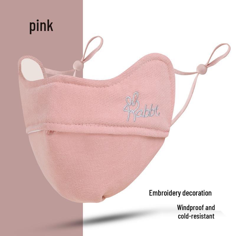 Women's Warm 5D Face Mask: Windproof & Cold-Proof, Eye Protection, Thickened for Autumn/Winter - Slimming Design