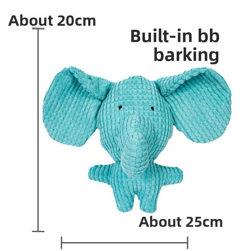 Pet Bites Resistant Dog Teeth Grinding Plush Self-entertaining Teddy Dog Cat Voice Toy Cat