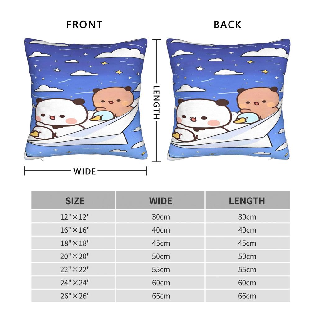 Bubu Dudu Flying Pillow Case  Cute Funny Pillow Cover Print Pillowcases For Chair Sofa Home Decor