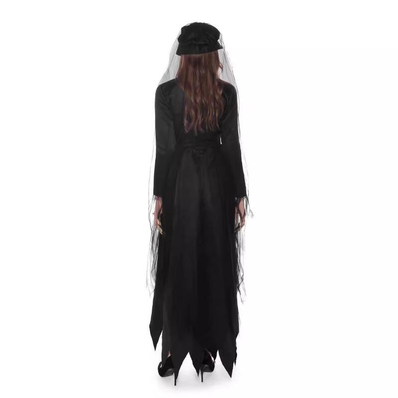 Halloween Adult Diablo Vampire Ghost Bride Witch Dress Cosplay Costume
