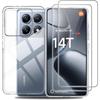 Silicone Case for Xiaomi 14T with 2 Tempered Glass Protectors Transparent Protection