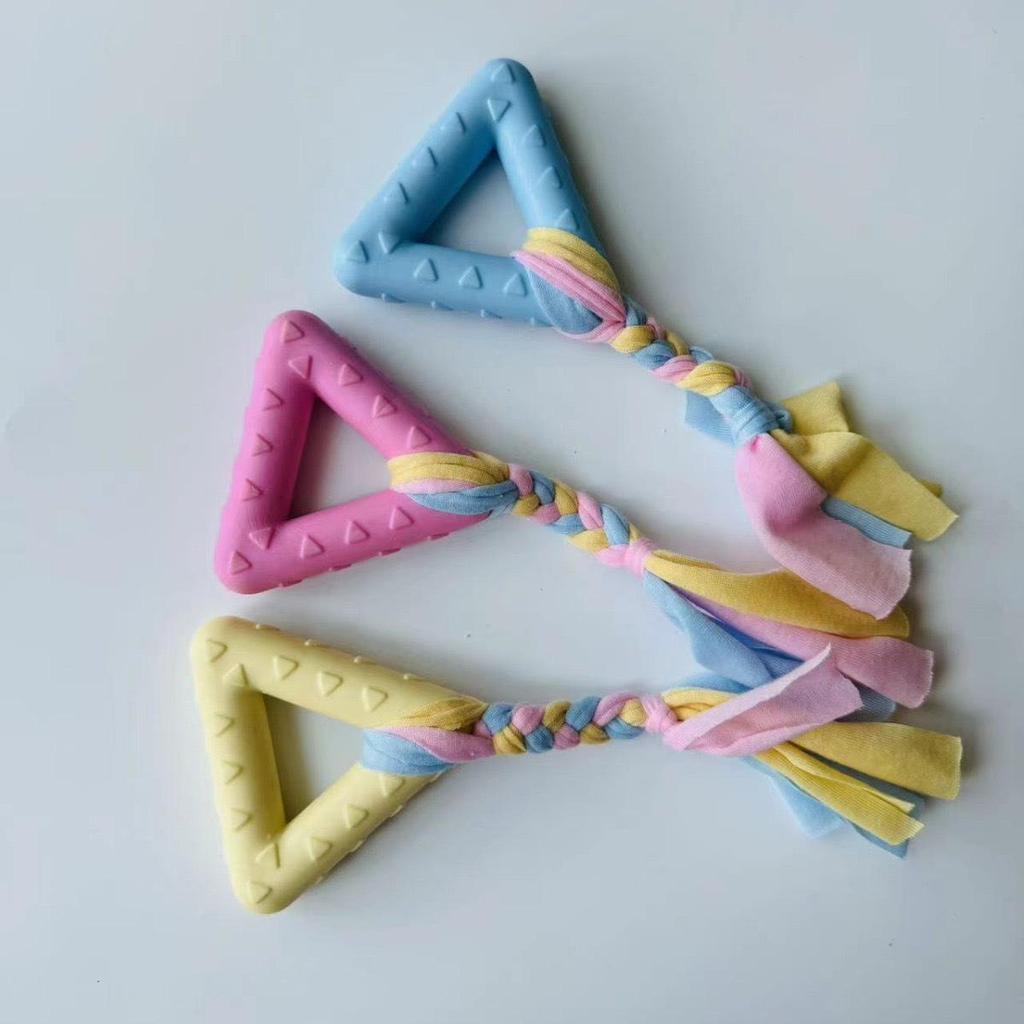 Durable TPR Teething Dog Toys for Golden Retrievers and Corgis - Bite-Resistant Cleaning Sticks and Balls
