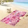 Pink Panther Print Beach Towel, Large Soft Quick Dry Towel for Beach Camping Swimming