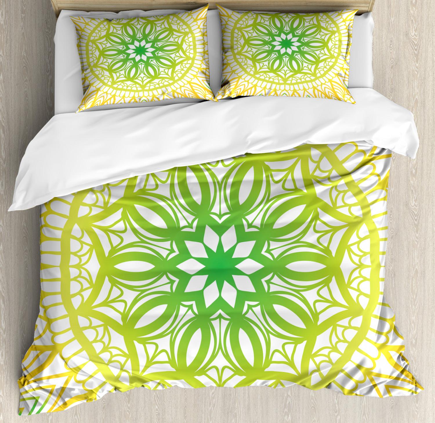 

Bohemian 2/3pcs Boho Mandala Bedding Set Twin Queen King Size Comforter Duvet Quilt Cover And Pillowcase Soft Bedclothes EU single(135x200cm)