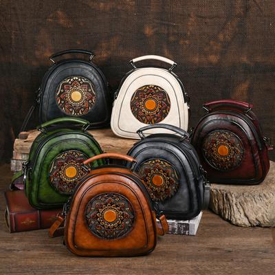 Geantă de mână mini vintage din PU - Geantă crossbody cu textură premium în relief, pentru ieșiri casual