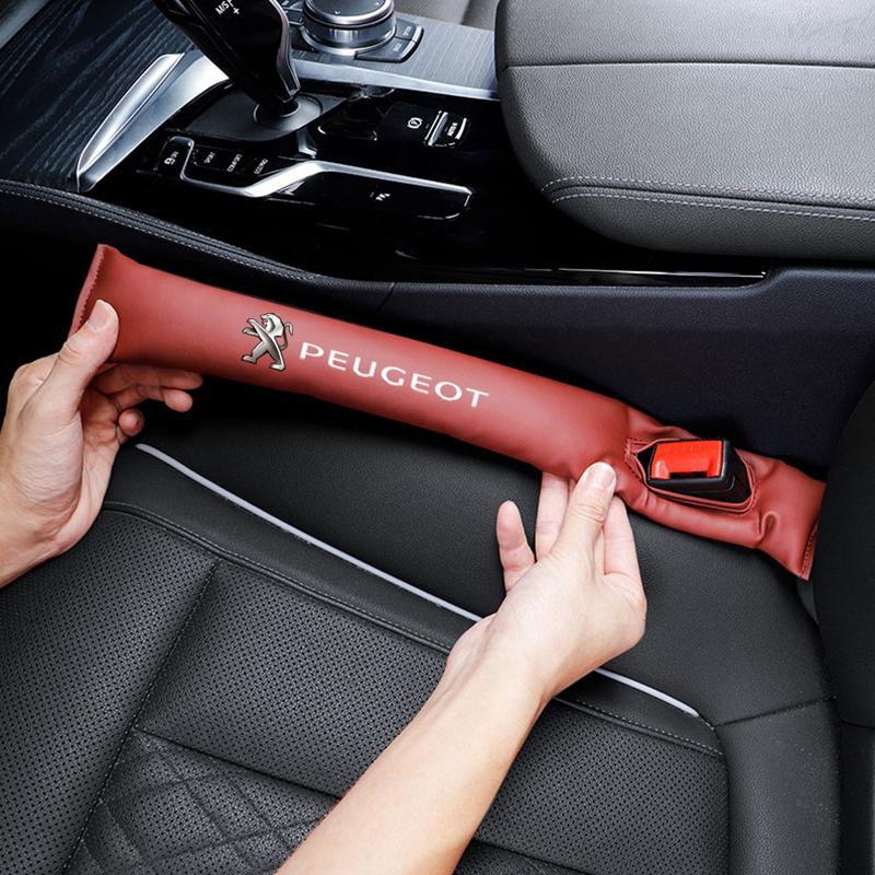 Car Sticker/ Car Seat Gap Filler Strip Soft Pads Leather Car Styling Spacer For Peugeot 408 4008 308 3008 5008 508 2008 208 301 cx86