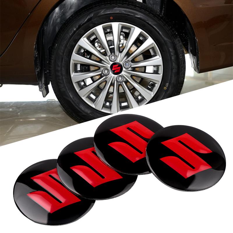 4Pcs Car Aluminum Alloy Wheel Center Hub Cap Tire Rim Cover Decoration For Suzuki Swift Jimny Vitara Samurai Baleno SX4 Grand