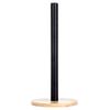 Black Metal Bamboo Kitchen Rack For Paper Towels