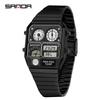 Electronic Watch Men'S Youth Leisure Multi-Function Temperature Measurement Stopwatch Chronograph Electronic Watch