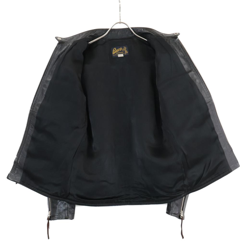 THE REAL MCCOY'S Excellent condition BUCO J-100 brown horsehide stand-collar rider's jacket Jacket 36 blackUsed