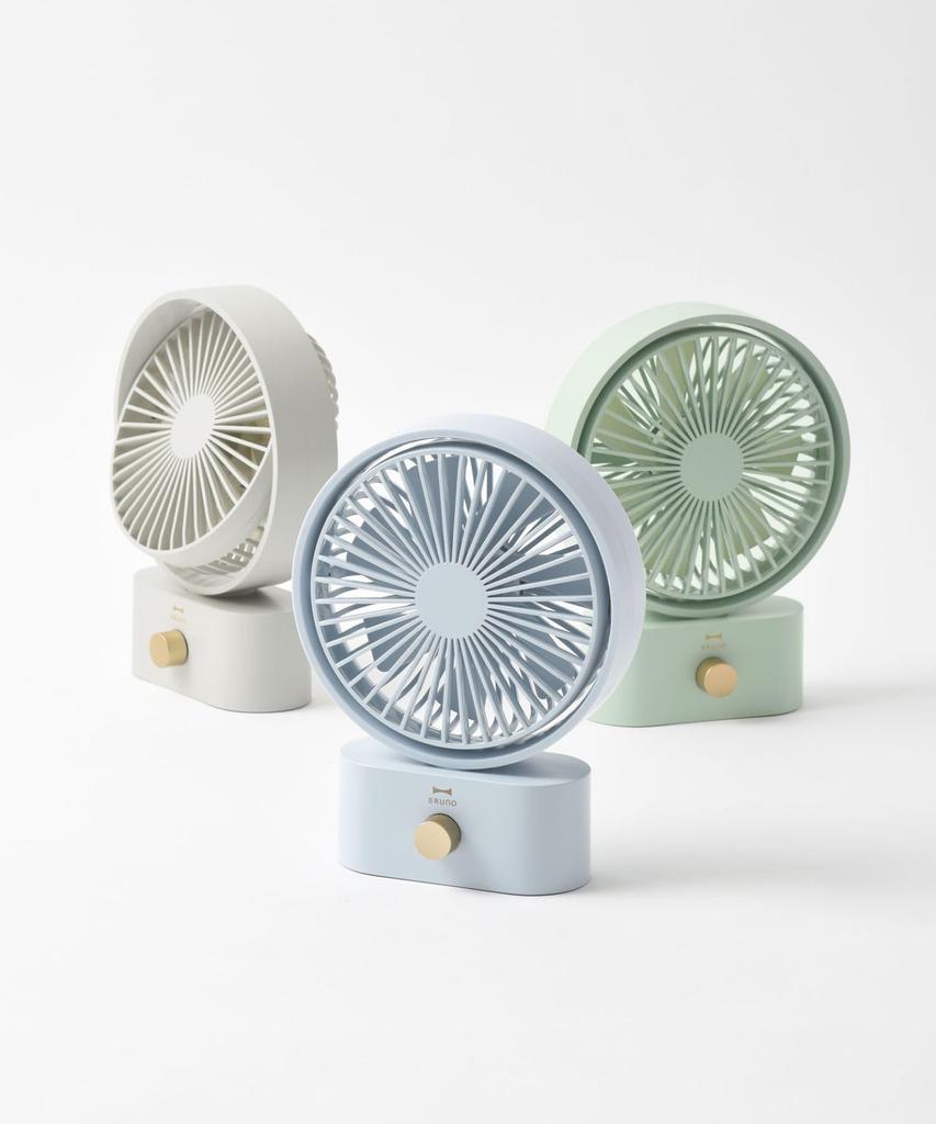 BRUNO Bruno Desktop Fan, Quiet, Oscillating, Compact, Portable, Swinging Desk Fan, Green, BDE061-GR