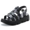 22 new soft-sided leather comfortable sandals spring summer muffin platform casual sandals