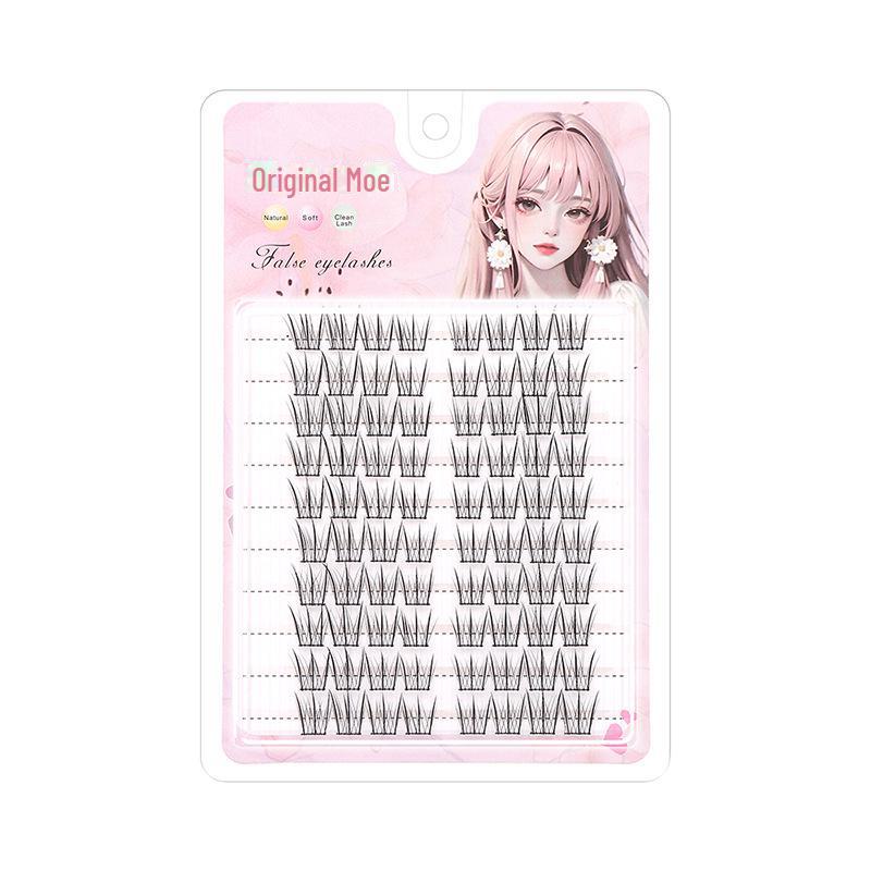 Lazy Trilogy Bird Series Self-Adhesive False Eyelashes for Women - Natural Makeup, Glue-Free, Korean Style Upper Eyelashes