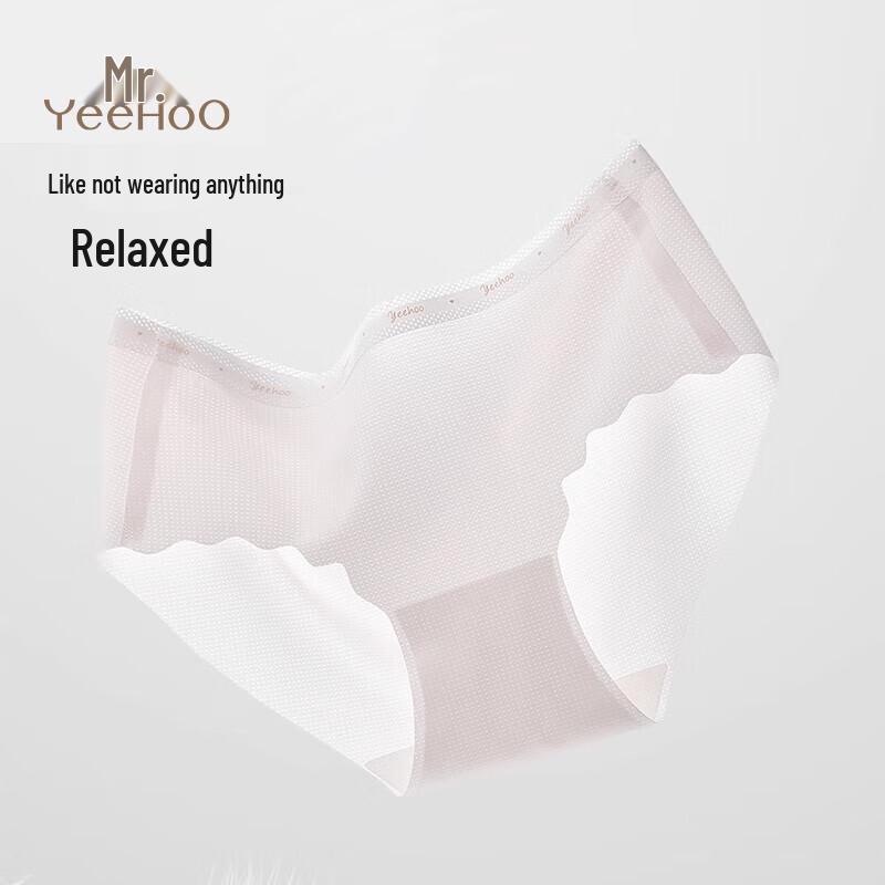YEEHOO Girls' Silk Antibacterial Mesh Seamless Briefs 2-Pack