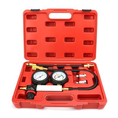 TU-21 Kompressionstest-Kit, Motorzylinder-Dual-Gauge-Lecktest-Kit, Diagnosetool