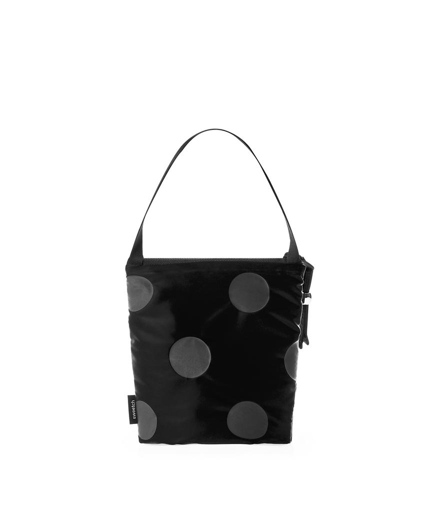 Sweetch Handle Pouch 001 Glossy Black Polka Dot