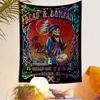 Dead and Company Tapestry Wall Hanging, 2017 Boston Concert Poster Art, Retro Wall Decor for Bedroom Living Room Dorm