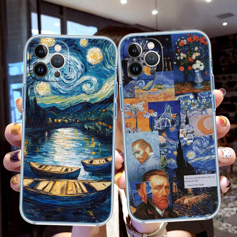 Starry Night Van Gogh Painting Case for Motorola G10 G20 G30 G31 G32 G34 G35 G41 G42 G50 G51 G52 G55 G60 G60S G62 G71 G72 G75