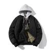 Giacca Uomo Giacca Donna Autunno Inverno Moda Vintage Cappotto da Baseball con Cappuccio Casual Antivento