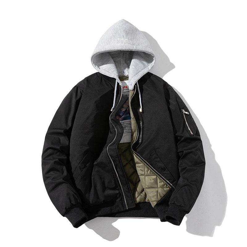 Men Jacket Women Autumn Winter Jacket Fashion Vintage Hooded Baseball Coat Casual Windbreak