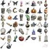 50Pcs/Set Retro Magic Art. Halloween PET Stickers Waterproof DIY Fashion Doodle Decals Stickers