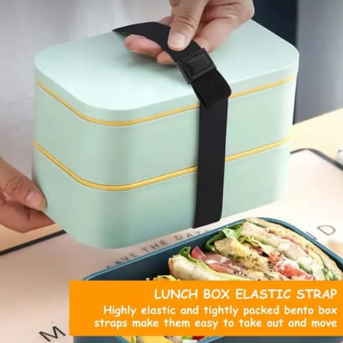 SZBRSKJ Lunch Box Rubber Bands, Pack of 4, 2 X 24cm, High Elasticity, Multifunctional, Easy To Carry, Easy To Use, for School, Work, Picnics, BBQs, an