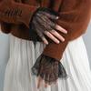 Fake Sleeves for Women Lace Sleeve Cuffs Elastic Wrist Detachable False Romantic Cuffs Elegant Clothing Accessory Wedding Cosplay Halloween