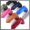 [Buzz Selection] Leather Necktie, Plain, Simple, Business, Formal, Casual, Wedding, Men's AC541 (Silver)