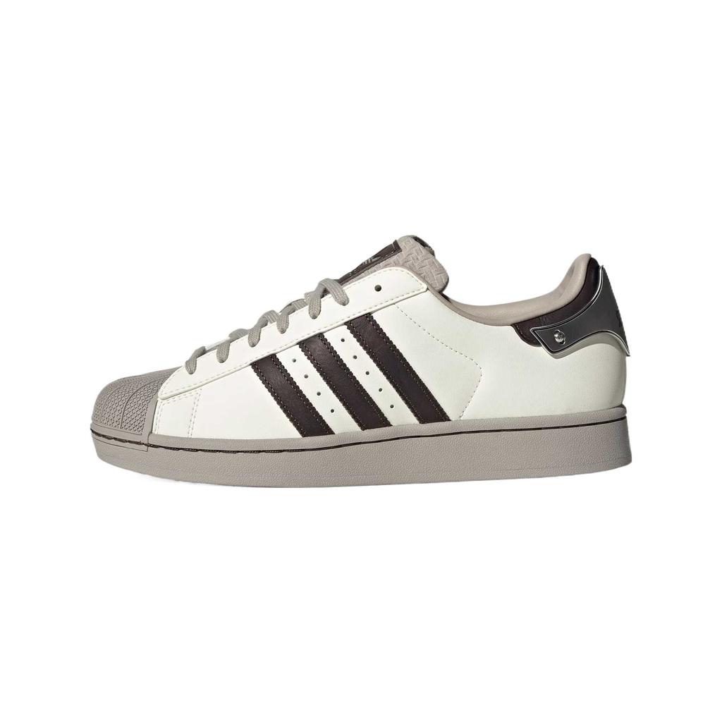 Adidas Originals SUPERSTAR II Low top Skateboard Shoes Unisex White Brown Sneakers JQ6250