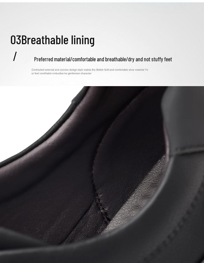 Xijue Bull 2025 Autumn/Winter Men's Casual Leather Shoes - Soft Sole and Upper