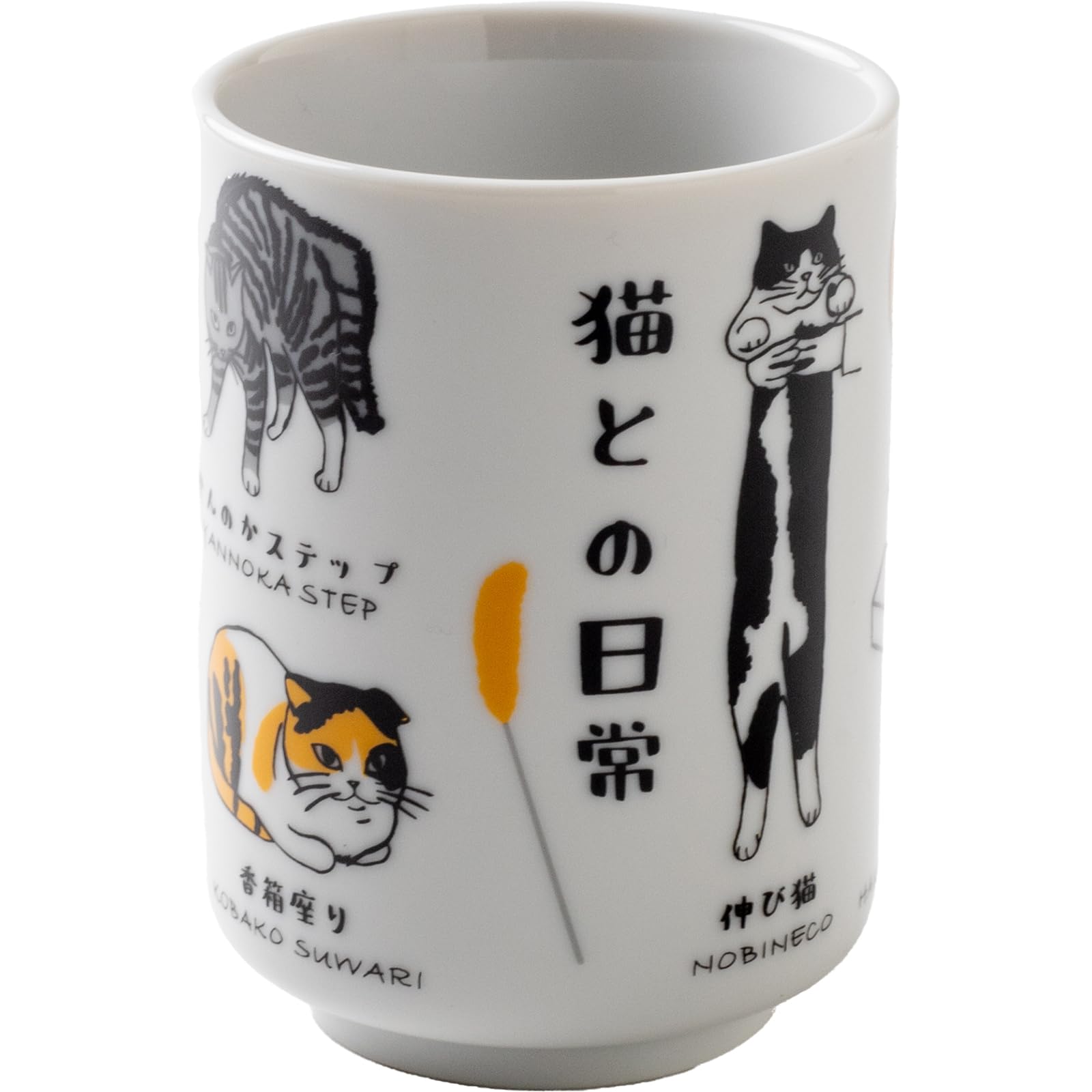 

Ippinsha Mino Ware Sushi Teacup, Everyday Life with Cats, 280ml, MK22160