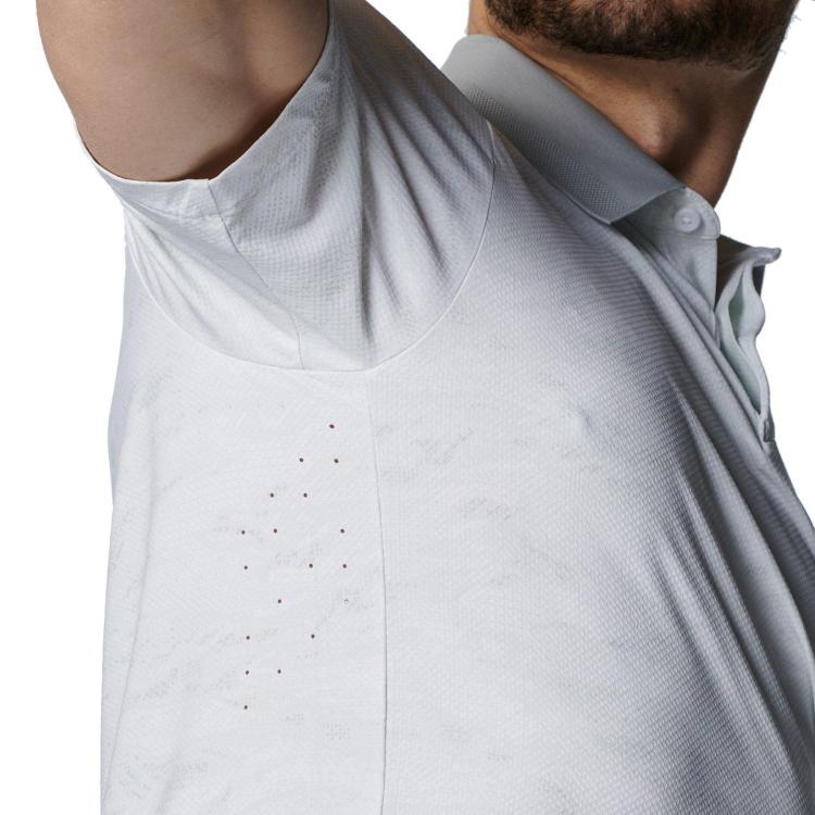 Under Armour Drive ChillIso Chill Print Polo Shirt Men's White Gray 1389597-100