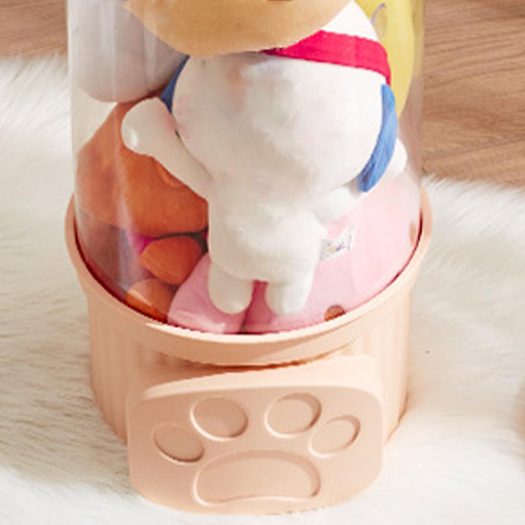 Doll Storage Bucket Thickened Toy Storage Box Transparent Plush Toy Storage Container with Cover