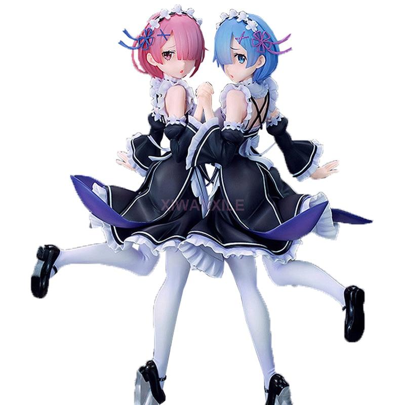 Starting Life In Another World Anime Figure Rem &Ram Twins Action Figure 1 /7 Pvc Adult Collection Model Doll Toys