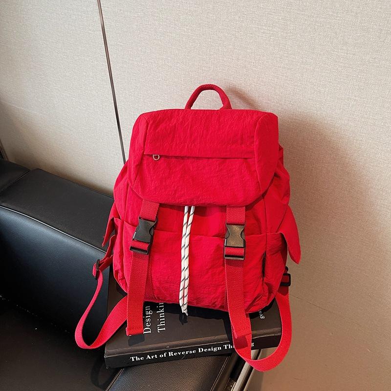 Versatile Casual Lightweight Cloth Bag Women's New Fresh and Fashionable Backpack Travel Niche Backpack