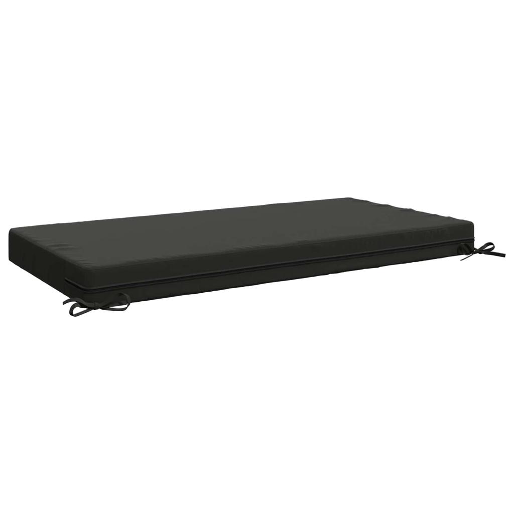 Seat Cushion SOEST 100percent Polyester Anthracite 120 x 60 x 10 cm