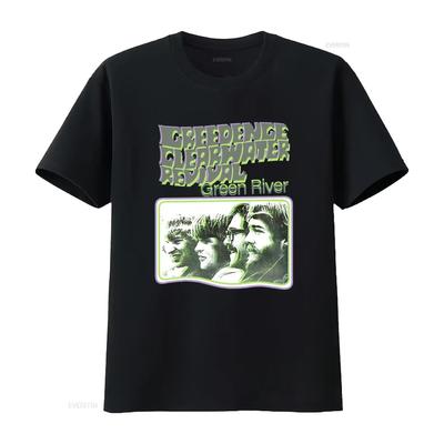 Creedence Clearwater Revival Ccr Rock Band Tour Concert T Shirt For  Vintage Washed Soft Homme Versatile Unisex Breathable